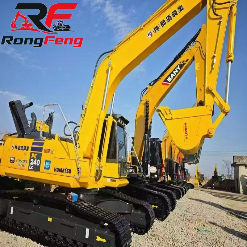 Used Komatsu PC240 Excavator – Medium Size Reliable Machine Ready for Export