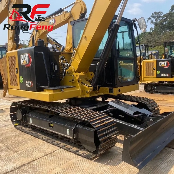 CAT 307 Small Crawler Excavator Original Paint Low Working Hours In Stock - Image 5